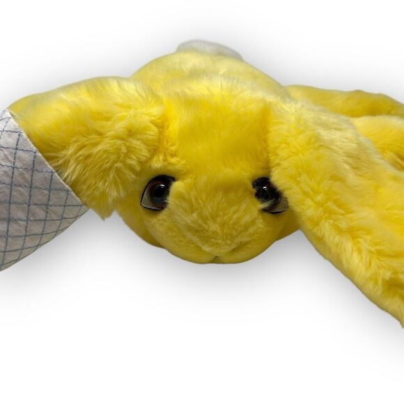 Li'l Pet Hospital Plush Yellow Bunny Rabbit Bandage Floppy Soft Stuffed Animal - Picture 7 of 9